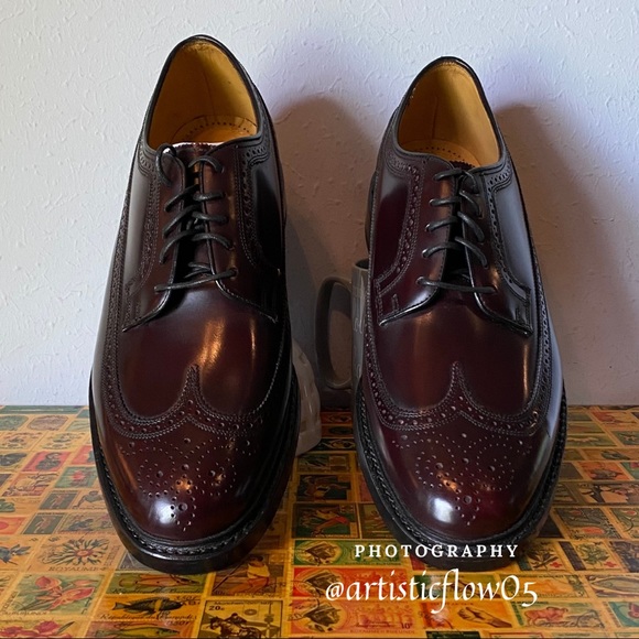 NEW! Stafford Mens Wingtip Oxford Leather Shoes - Picture 4 of 8